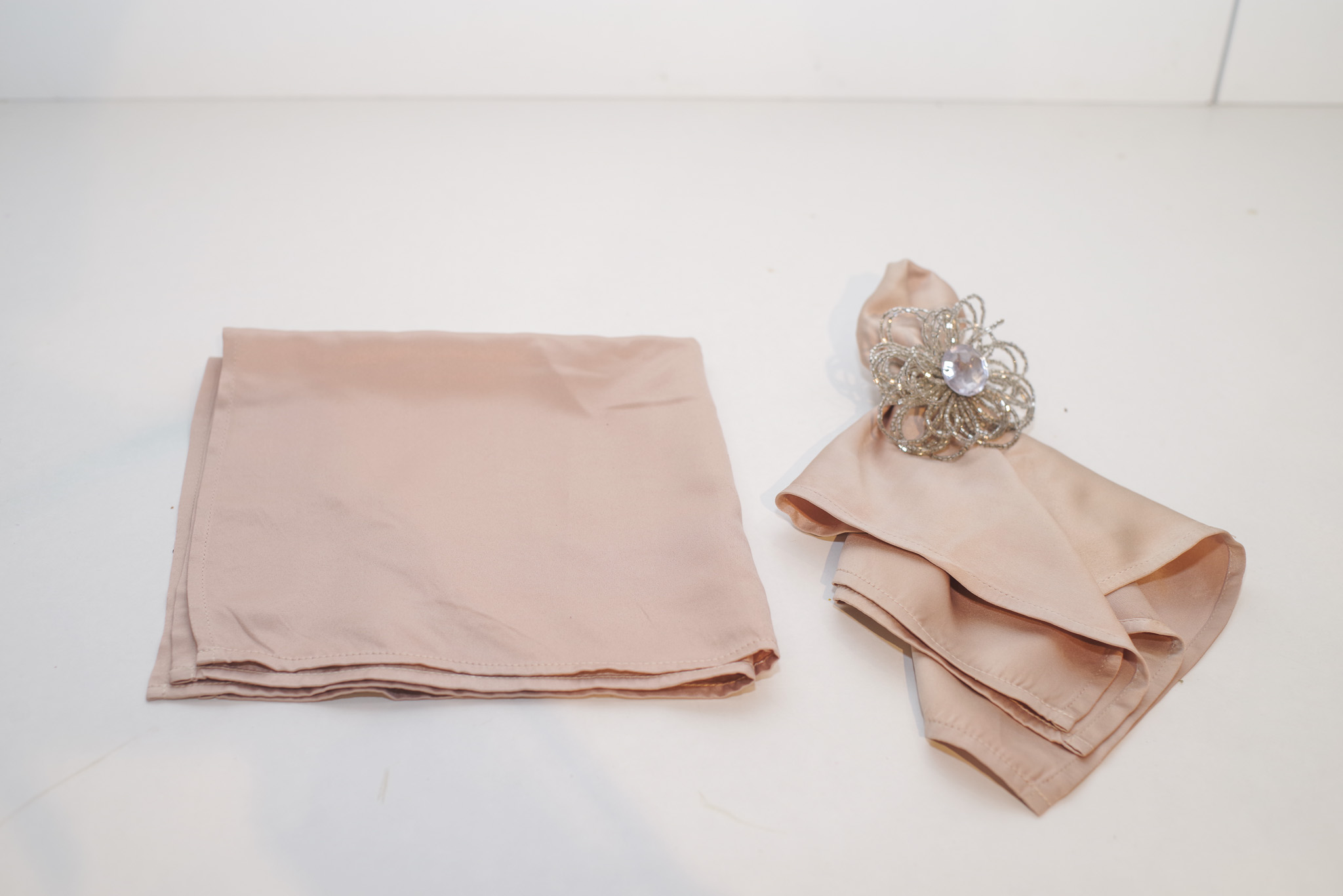 Pink napkin for wedding and event